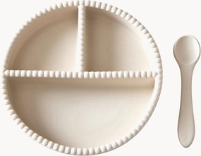 Set di 2 stoviglie per bambini in silicone Bubble