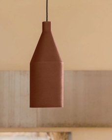 Kave Home - Lampada da soffitto Peralta in metallo verniciato color terracotta Ã˜ 15 cm