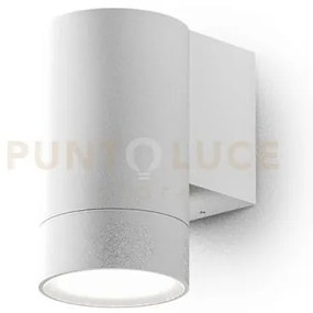 Ges1060- applique 1 luce attcaco gu10 colore bianco in alluminio ip...