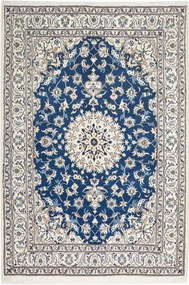 Nain Tappeto persiano 160x240 Blu (Iran) Annodato A Mano