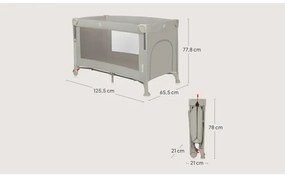 Lionelo - Lettino da viaggio 3 in 1 ELLEN Beige sabbia