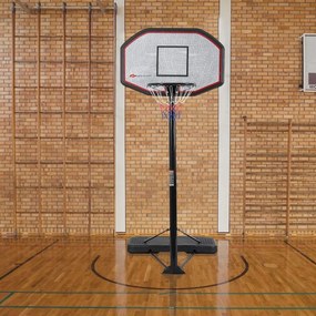 Costway Canestro da basket con ruote portatile e regolabile in altezza da 220 a 305 cm