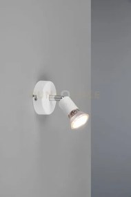 Paris senza lampadina spot 1 luce bianco attacco gu10 d. 8cm