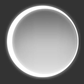 Specchio con illuminazione integrata tondo Retroil Diametro 80 cm, con cornice led satinata