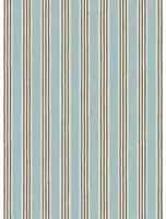 Josephine Munsey Carta da parati Kemble Stripe - Spruce/ Cobber/ Dew