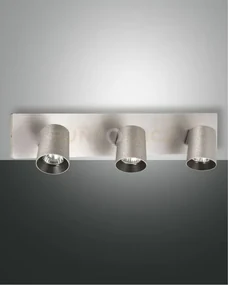 Modo spot alluminio spazzolato 3 luci alluminio spazzolato orienta...