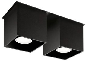 Sollux SL.0063 - Faretto QUAD 2 2xGU10/40W/230V nero