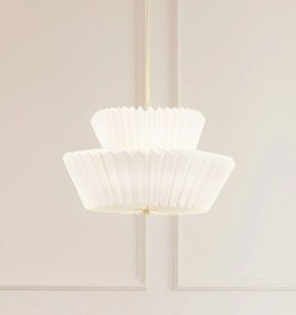 Lindby lampada a sospensione Magali, bianco, carta, Ø 45 cm, E27