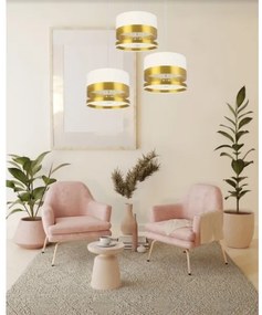 Lampadario su filo MILO 3xE27/60W/230V dorato