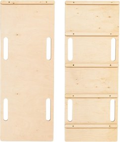 Arco a dondolo montessori di colore naturale in pino massiccio 39x75x38 cm Montessori – Meowbaby
