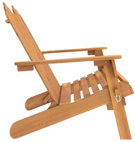 Panchina da giardino adirondack 126 cm legno massello di acacia