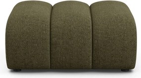 Poggiapiedi verde con rivestimento in ciniglia Lupine – Micadoni