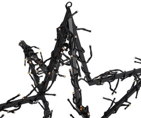 Stella di Natale nera con LED IP44 - Brilli