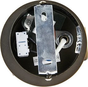 Faretto da parete in bronzo orientabile e inclinabile con interruttore - Karin 1