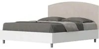 Letto Matrimoniale 160x190 cm con Rete e Contenitore Antilia Sabbia