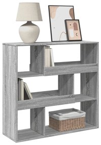 Libreria/divisorio grigio sonoma 100x33x94,5 cm