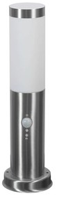 Paletto da giardino con Sensore Movimento 40cm Acciaio Inox E27 Colore Inox