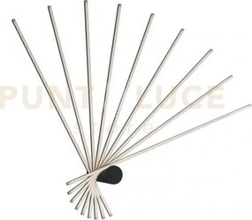 Plafoniera led shanghai nera 66w 9450lm 3000k 120x100x25cm in allum...