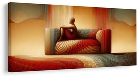 Quadro su tela – Armonia astratta di linee