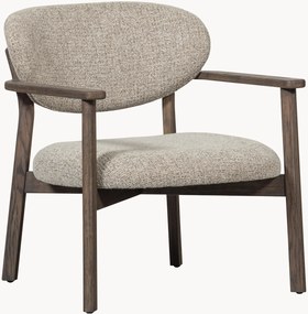 Sedia con braccioli imbottita in legno di quercia Udar