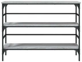 Tavolo consolle grigio sonoma 100x32x75 cm in legno multistrato