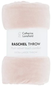 Copriletto rosa 200x240 cm Raschel - Catherine Lansfield