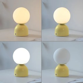 Schöner Wohnen 19218-81 - Lampada da tavolo LED dimmerabile RUDI LED/1,2W/5V gialla