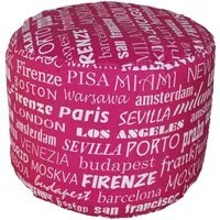 Pouf Puff Puf Tondo 50x40cm Big City Fucsia Avalli