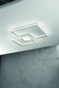 Plafoniera dowel silver led 3000k 46w 2865lm 55cm dimmerabile