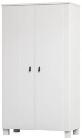 Armadio in pino bianco 111x202 cm Ties - WOOOD