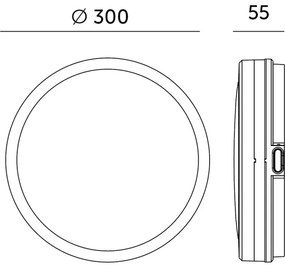 Plafoniera LED da bagno NAIROS LED/18W/230V 3000/4000/6500K IP65 bianco