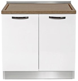 Base Luna kit sottolavello da montare bianco L 90 x H 88 x P 60 cm