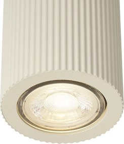 Set di 4 faretti da soffitto Japandi beige - Sprawl