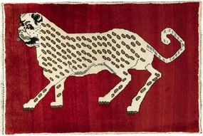 Gabbeh Tappeto 150 x 100 Rosso (Iran) Annodato A Mano