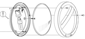 Eglo 88119 - Applique da esterno SEVILLA 1xE27/15W/230V