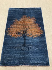 Loribaft Tappeto persiano 130x80 Blu (Iran) Annodato A Mano