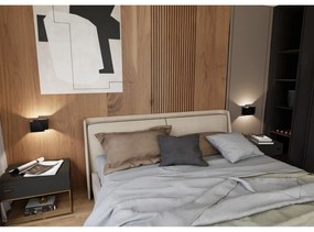 Applique Moderna 1 Luce Bjorn A Forma Geometrica In Acciaio Nero