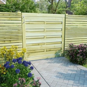 Cancello Da Giardino Legno Di Pino Impregnato 100x100 Cm Verde /