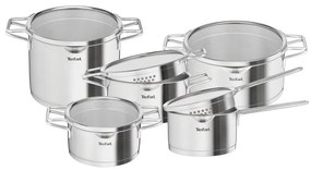 Set di 10 pentole in acciaio inox Nordica - Tefal