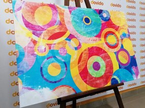 Stampa su tela – Cerchi pieni di colori