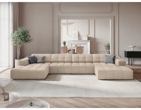 Divano angolare beige (a U) Chicago - Cosmopolitan Design