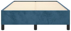 Giroletto blu scuro 120x190 cm in velluto