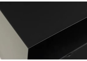 Comodino da parete BEKIM nero, montaggio incluso