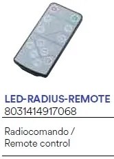 Radiocomando per faro solare stradale radius led-radius-remote