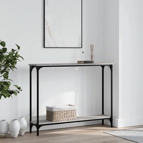 Tavolino Consolle Grigio Sonoma 100x22,5x75cm Legno Multistrato /