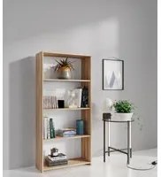 KIT LIBRERIA 3 RIPIANI ROVERE BAR. CM.L65XH138XD25