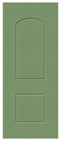 Pannello per porta d'ingresso P007 pellicolato pvc verde L 92  x H 210.5 cm, Sp 6 mm apertura reversibile