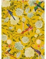 Mindthegap Carta da parati The Garden Of Immortality - Mustard Yellow/ White/ Red/ Green