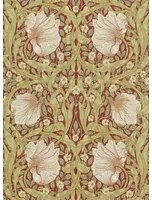 Morris & Co Carta da parati Pimpernel - Brick/ Olive