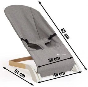 PETITE&MARS - Lettino per bambini CALMY grigio